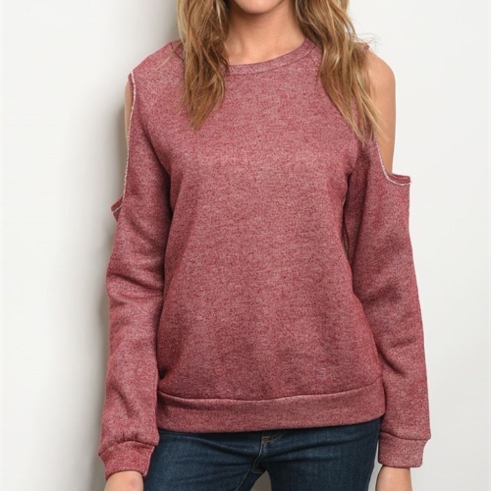 Heathered Burgundy Top
